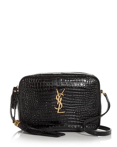 ysl camera bag croc embossed